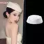 Mũ nồi hàng không tiếp viên vintage, flat top, phụ kiện tóc