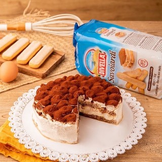 Bánh Ladyfingers Divella SAVOIARDI Sampa 400g – Bánh Quy Ý Truyền Thống Làm Tiramisu, Xốp Mềm Thơm Ngon