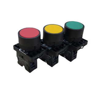 (Freeship) Nút nhấn nhả Đỏ Vàng Xanh không đèn phi 22,NP2-EA, Hãng Chint (Hàng Xuất Khẩu EU)