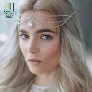 Tiara Tóc Pha Lê Hình Giọt nước Cho Nữ