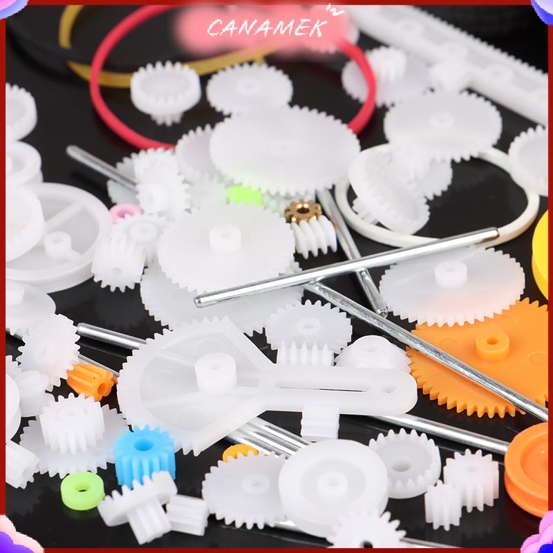 CANAMEK 78 Chiếc Hộp Số Đồ Chơi robot Động Cơ Nhựa Bánh Răng DIY Mô Hình Phụ Kiện CSF
