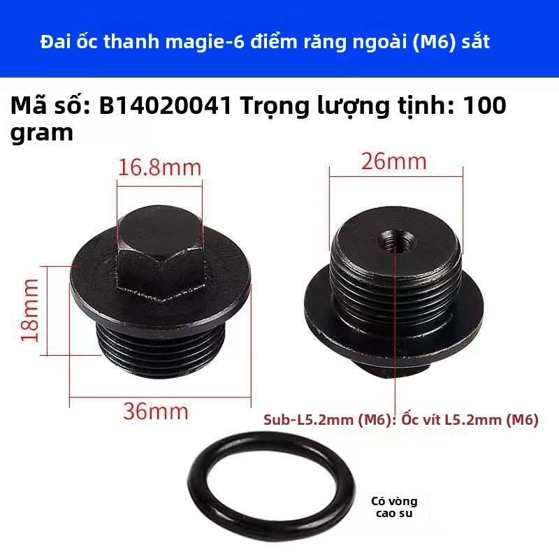 Thích hợp cho máy nước nóng điện Xả khói Thanh magiê đa năng Đai ốc Xả vết bẩn Thanh magiê Nắp vít