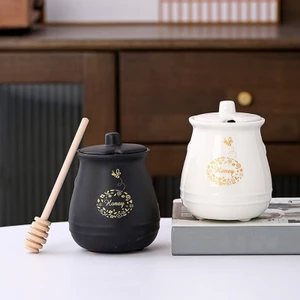 Cc Gốm Mật Ong Lọ Với Dipper Stick Mật Ong Có Nắp Bảo Quản Mật Ong Hộp Đựng Trang Trại Trang Trí Nhà Bếp