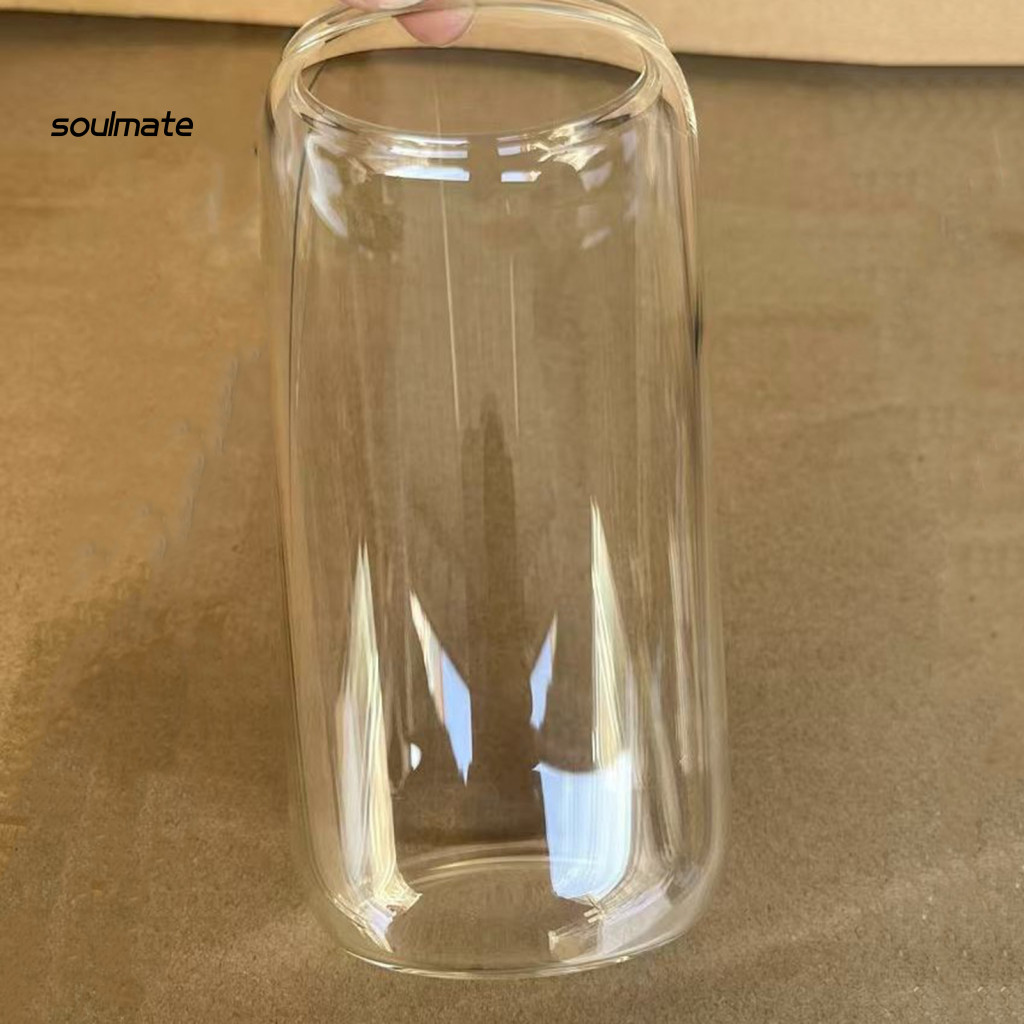 Linh hồn| Cốc uống có ga Ống hút Mason Jar Glass có nắp gỗ Hợp thời trang 500ml Thủy tinh Borosilicate Mason Jar Tumbler có nắp gỗ Ống hút – Hoàn hảo cho đồ uống Soda cho Southeas