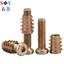 Chất liệu kẽm màu sắt Đầu tròn phẳng Ổ cắm lục giác Vít bên trong Bộ đai ốc ren bên ngoài M6M8 Tủ quần áo Tủ quần áo Bộ đồ nội thất lắp ráp