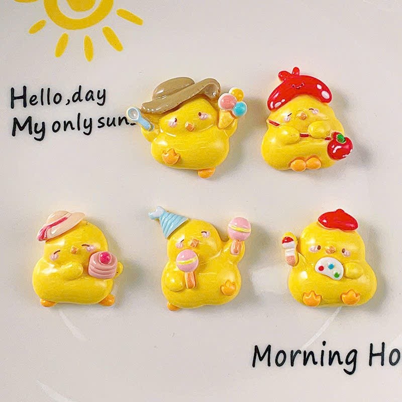 Set charm vịt vàng dễ thương