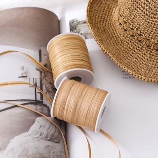 JKDESIGN Raffia Thread, 120M mỗi cuộn Mũ móc thân thiện với môi trường, Sợi móc dệt bền chất lượng cao cấp DIY