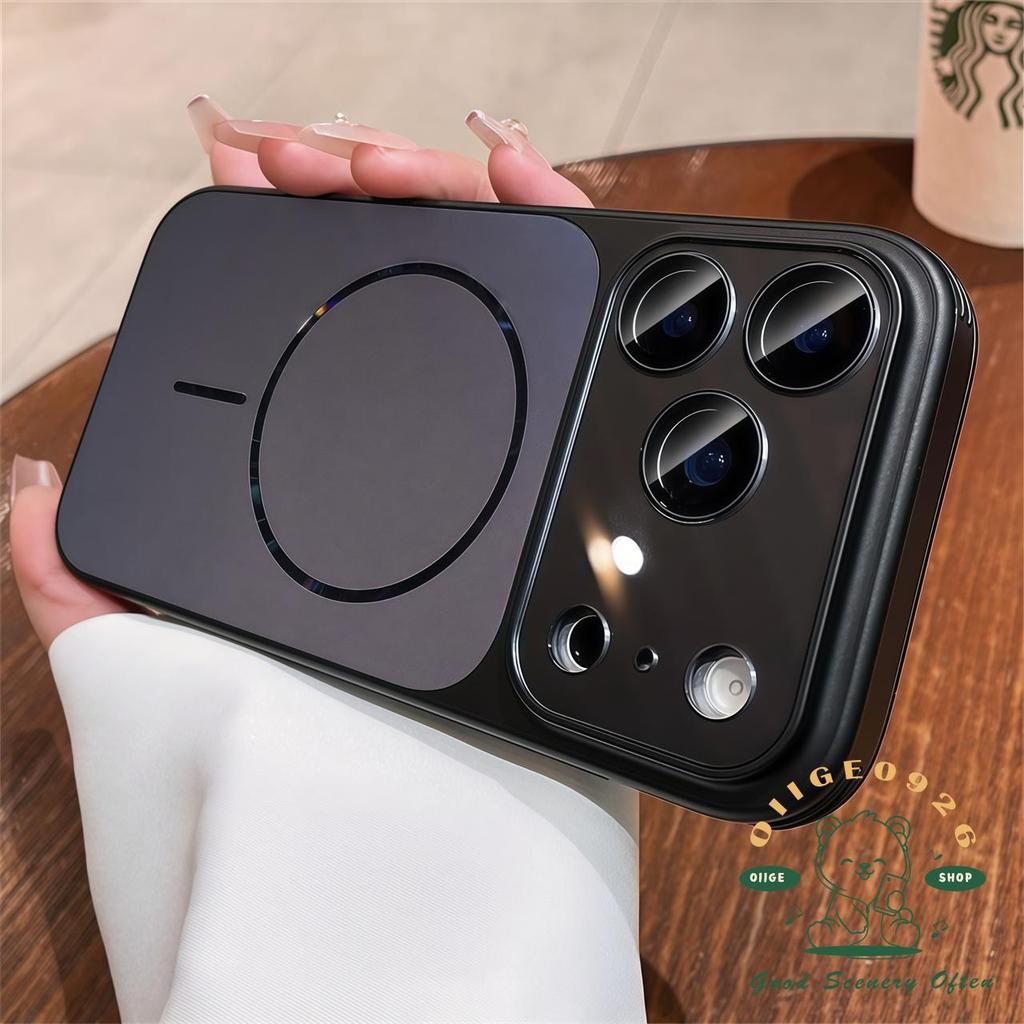 【 Ốp lưng iPhone17 】 Vỏ điện thoại từ tính mờ AG chống rơi iphone17 Pro Max 16 15 14 13 cho vỏ iPhone Vỏ mềm silicon TPU chống sốc