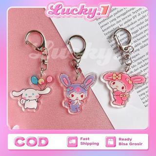 Gantungan Kunci Akrilik Lucu Karakter Cartoon Kuromi Untuk Souvenir japanese keychain Gantungan kunci lucu Gantungan