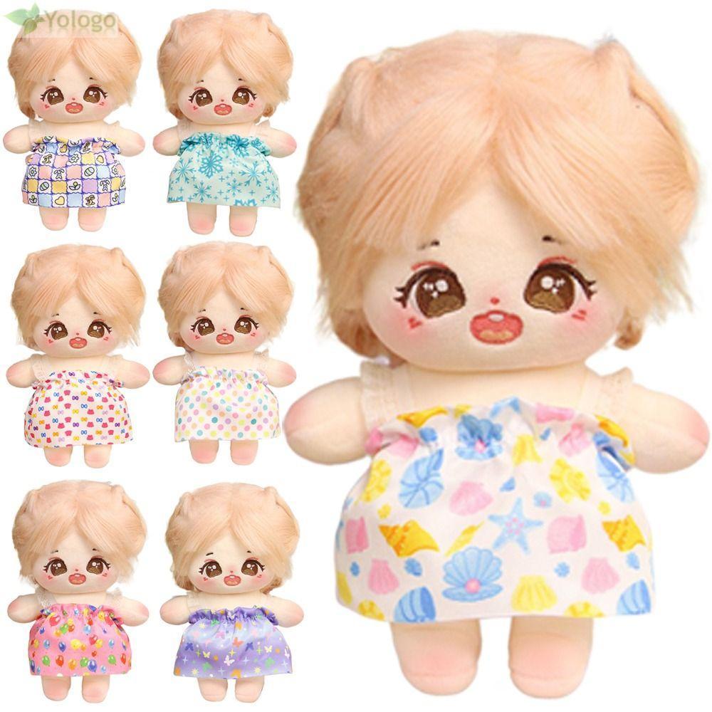 YOLOGO Váy pyjama búp bê 20CM, trang phục thay thế, đầm công chúa mini kèm phụ kiện, quà tặng, đạo cụ chụp ảnh, phụ kiện chơi nhà