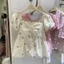 Áo babydoll cổ vuông tay phồng in nơ ngọt ngào mùa hè hottrend cho nữ XIMIMI SP441