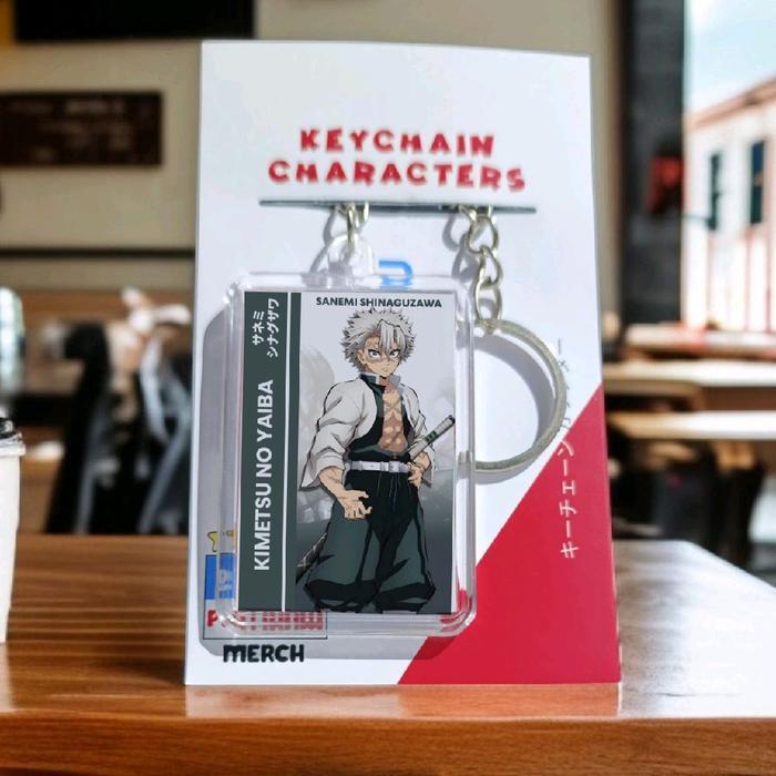 Gantungan Kunci Keychain Kimetsu no Yaiba - Keychain Demon Slayer - Ganci Anime - Gantungan Kunci Sanemi Shinaguzawa