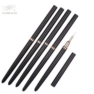 [hatheaven] 5 Cái / bộ Bàn chải lót nghệ thuật làm móng chuyên nghiệp dành cho thiết kế vẽ tranh sọc, Gel Liner Nail Art Brush cho móng tay 7 / 9 / 11 / 15 / 20mm Đẹp