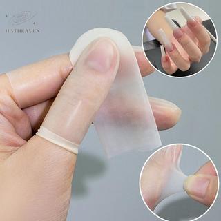 [hatheaven] 100 / 200 Chiếc Bảo Vệ Ngón Tay Cao Su Chống Trơn Trượt Chống Tĩnh Điện Cots Dùng Một Lần Dụng Cụ Móng Tay Nghệ Thuật Đẹp