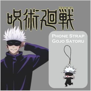 Phone Strap HP Anime Gojo Satoru Jujutsu Kaisen Acrylic Tebal Banyak Warna Gantungan HP ANIME GOJO SATORU JUJUTSU KAISEN