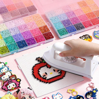 【24/48/72/96Màu】Bộ Dụng Cụ Xếp Hạt DIY 2.6mm,Tự Tay Làm Móc Khóa,Trang Trí,Đồ Chơi Giáo Dục Cho Trẻ Em
