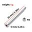 4 4x56mm Thép A-arm Chân 70510 & M3 Đai ốc Ren Bản Lề Chân Cho 1 / 5 Trxs X-Maxx XMAXX RC Xe Nâng Cấp Phần Phụ Kiện