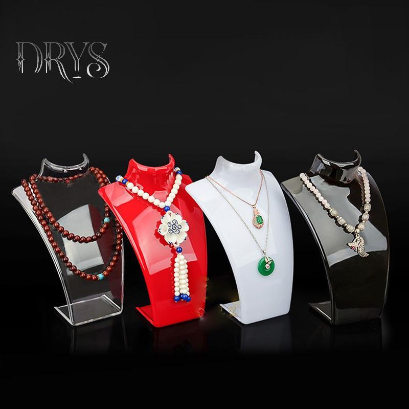 (TFT) 4 Màu Acrylic Mannekyn Trưng Bày Trang Sức và Bông Tai MỚI