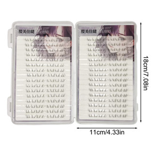 C-Curl Đen Sợi Tổng Hợp Lông Mi Dưới 5-7mm Chiều Dài Hỗn Hợp Cho Trang Điểm Truyền Thống Hanfu