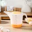 PUSKY 1500ml Dung Tích Lớn Tốt Nghiệp Cốc Đo Nhựa Rõ Ràng Nướng Cốc Đo Cân Có Nắp Hộ Gia Đình Cốc Nướng Bếp VN