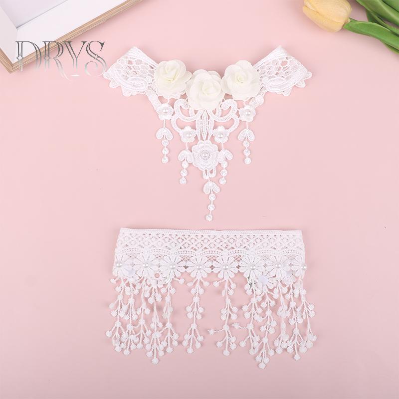 Vintag Choker Ren Cổ Điển Gothic Với Hình Xăm Và Mặt Pha Lês - Trang Sức Thời Trang Cho Nữ
