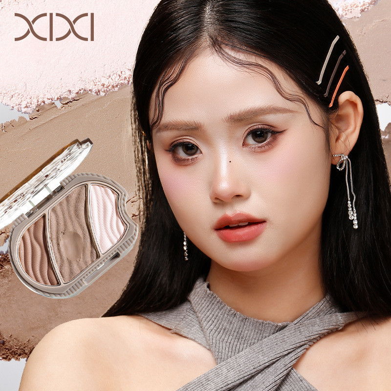 XIXI D657 Bảng Contour Highlight Trang Điểm, Tạo Khối Tự Nhiên, Nâng Ngũ Quan