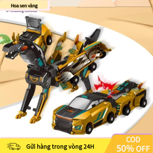 【COD】Mô hình xe biến hình ngựa 2 trong 1, va chạm tự động xoay chuyển, chất liệu nhựa an toàn, phù hợp cho trẻ từ 3 tuổi