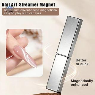 ELBBKG Siêu Mạnh Thi Dải Nam Châm Mắt Mèo Nam Châm Cho Móng Tay Gel Ba Lan 3D Dòng Dải Hiệu Ứng Pháp Đa Chức Năng Bút Nam Châm Dụng Cụ Mới
