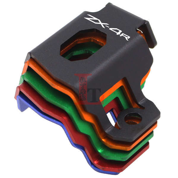Nắp bình dầu sau sửa đổi ZX4R ZX4RR thích hợp cho Kawasaki ZX25R nắp bảo vệ bơm bình dầu sau hợp kim nhôm ZX25R