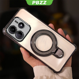 Ốp Lưng Cho redmi Note 14 pro 5g 14 4g Note 14S 2024 Vỏ Điện Thoại Vỏ Mềm Silicon Chống Sốc Thiết Kế Mới Thẩm Mỹ Trong Suốt Lấp Lánh Có Giá Đỡ SJYDZJ01