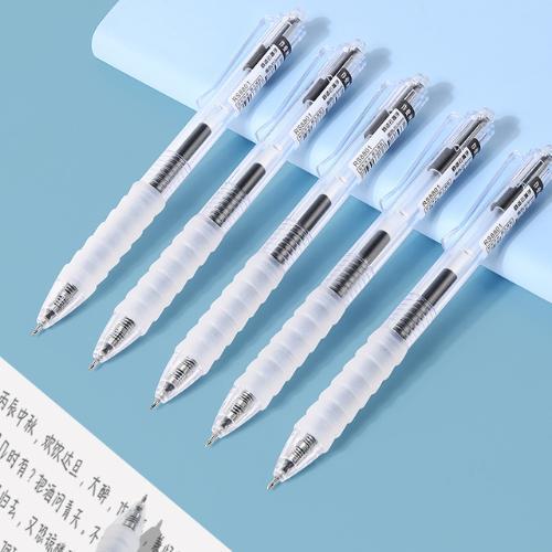 Bút bi tròn màu đen/xanh dương/red 0,5mm, đường nét mượt mà, không phai màu, dùng cho học sinh