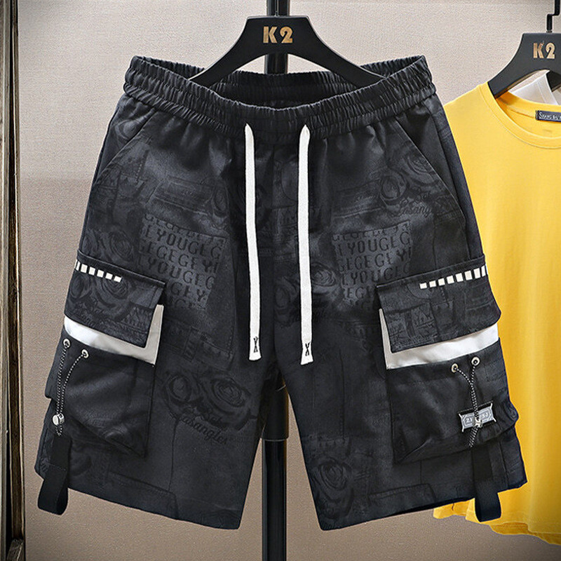 Quần short bảo hộ lao động nam phong cách streetwear mùa hè, thiết kế cao cấp với nhiều túi tiện lợi