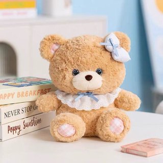 Gấu bông Teddy Thỏ lông xù vải lông xoăn mềm mại bông nhồi PP 3D an toàn quà tặng trẻ đường may chắc chắn