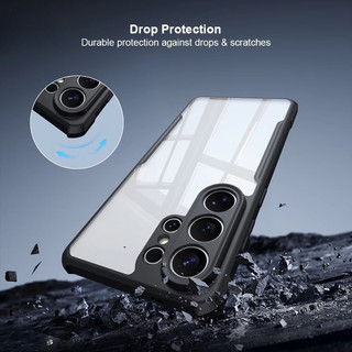 Ốp lưng chống sốc Acylic Armor trong suốt cho Samsung Galaxy S26 S25 Plus S26 + S25 + S26 S25 Ultra A57 S25 FE M56 A07 A26 A17 M36 Vỏ bảo vệ khung mềm TPU