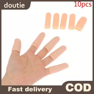 Doutie 10 Cái / bộ Silicon Gel Ống Tay Băng Bảo Vệ Ngón Tay Giảm Đau Ngón Tay Cái Mũ VN