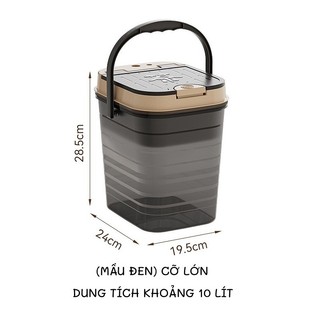 Thùng đựng nước thải bàn trà 2 ngăn (tách riêng ngăn bã trà và ngăn nước thải) dung tích từ 5 tới 10 L