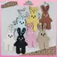 MYPANDA Da Thỏ Xe Móc Khóa Túi Mặt Dây Chuyền Handmade Charm Cá Tính Hợp Thời Trang Bé Gái Túi Quà Tặng Phụ Kiện.