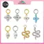 MYPANDA F136 Mặt dây chuyền titan cz charm cho piercings helix và earlobe