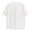 Chữ Vintage Đau Khổ Nút In Logo Áo Thun Unisex Nam Tee Trắng