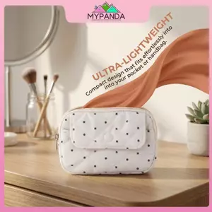 MYPANDA Kawaii Dễ Thương Chấm Bi Ví Đựng Tiền Xu Phong Cách Hàn Quốc Chìa Khóa Ví Nhỏ Đựng Thẻ Dung Tích Lớn Khăn Ăn Vệ Sinh Túi Dành Cho Bé Gái Quà Tặng.