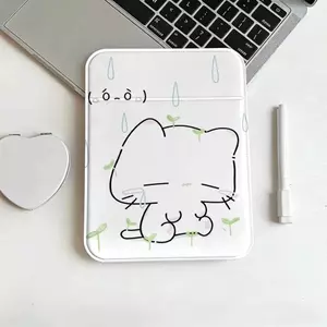 Ngày mưa mèo Gương Trang Điểm Gập Đẹp Hiện Đại, Phong Cách Hàn Quốc