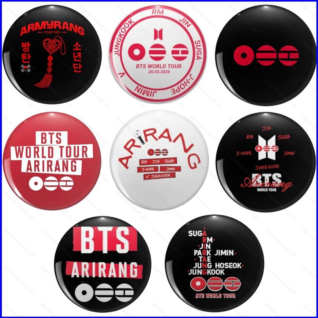 SQ3 BTS Tinplate Huy Hiệu Túi Thời Trang Quần Áo Phụ Kiện THẾ GIỚI TOUR Album thứ 5 ARIRANG Huy Hiệu QS3