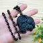Đá obsidian mặt dây chuyền hình mẹ voi - quà tặng mới cho nam và nữ