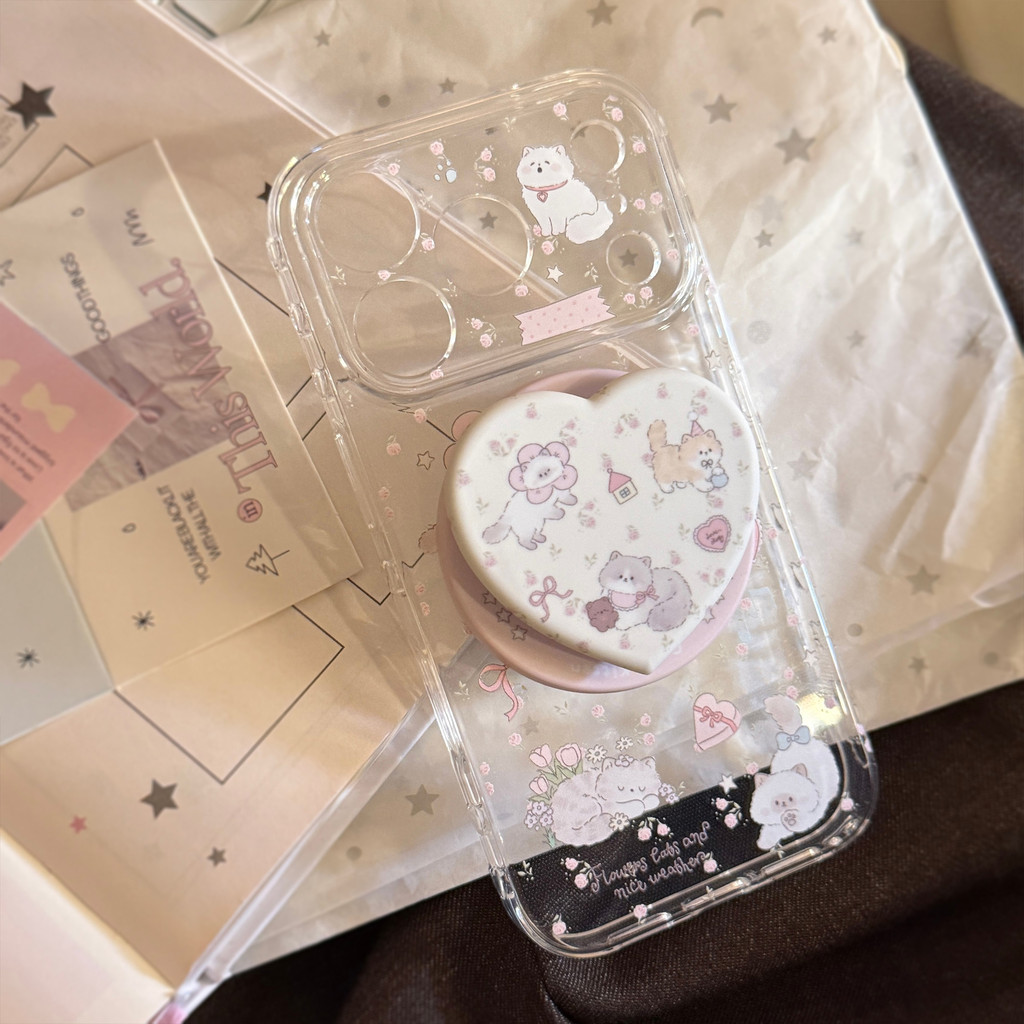 Ốp Điện Thoại Mèo Họa Tiết Hoa Cho IPhone 17 Pro Max 17Air 16 15 14 13 Vỏ Bảo Vệ Chống Sốc