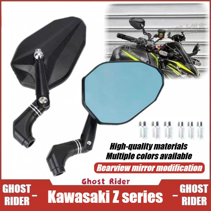 CHO KAWASAKI Z400 Z650 Z900 Z900RS SE Z1000 Xe Máy Gương Chiếu Hậu Nhôm Mặt Gương Đa Năng Có Thể Điều Chỉnh