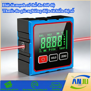Máy đo Góc Kỹ Thuật Số Bằng Laser Hộp đo Góc Từ Mạnh Thước Thủy điện Tử Thước đo độ Nghiêng
