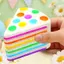 Đồ Chơi Căng Thẳng Người Lớn Bánh Cầu Vồng Mềm Bàn Phụ Kiện Thực Phẩm Ngón Tay Fidget Căng Thẳng Đồ Chơi Dành Cho Nam Nữ Trẻ Em Nhà