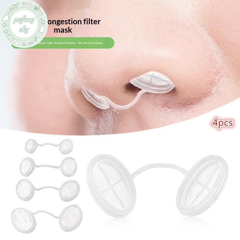 PUSKY 4 Kích Cỡ 4 Bộ Lọc Mũi Dùng Một Lần Nút Mũi Vô Hình Để Sử Dụng Ngoài Trời Hàng Ngày Chống Bụi Dị Ứng Khói Kiểm Soát Mũi Cho Bụi VN