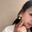 Bông tai hoa ngọc trai zircon thiết kế sang trọng