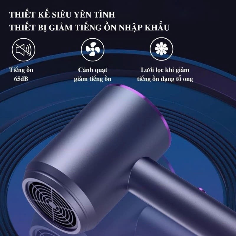 Máy Sấy Tóc Mini Công Suất Lớn Tạo Kiểu Với 2 Chiều Nóng Lạnh